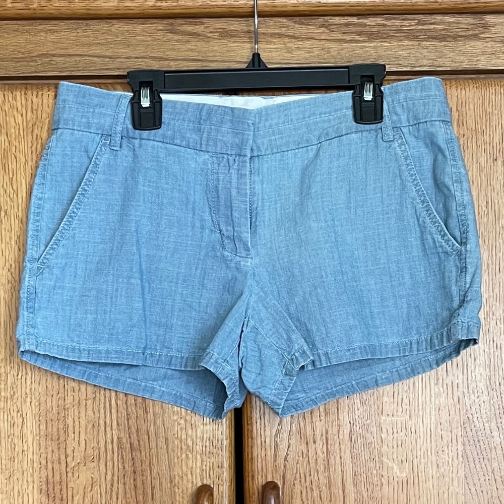 J Crew size 2 Chambray 3” shorts. Style B9355